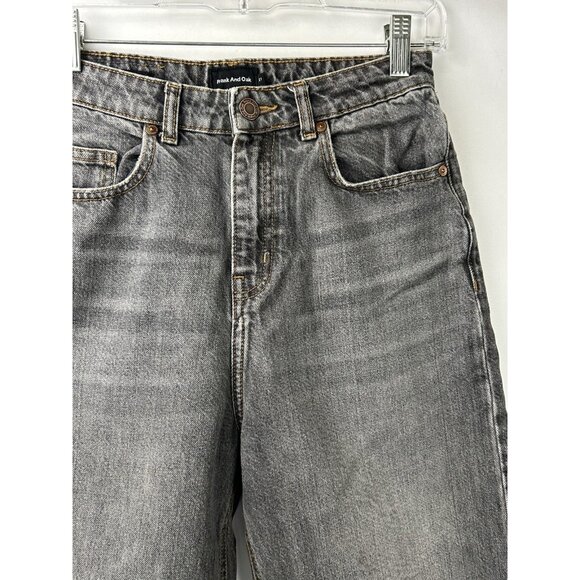 Frank And Oak Women’s Size 27 Nina Wide Leg Jambe Large Black Raw Frayed Hem - Picture 16 of 16